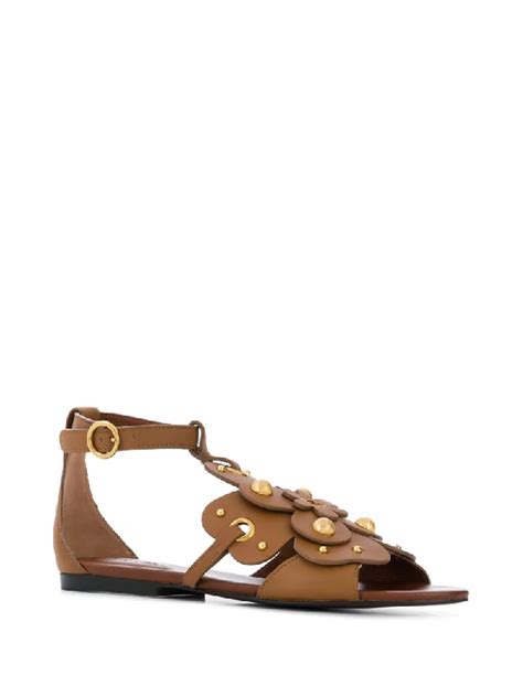 see by chloe flower sandals